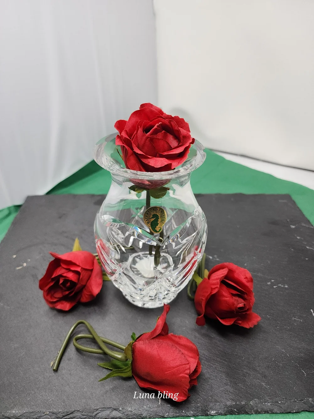 Lissmore Style Crystal Vase - Clear Leaded Glass